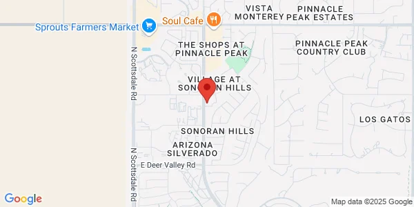 Map of 22455 N Miller Rd Scottsdale, AZ 85255