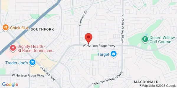Map of 2450 W Horizon Ridge Pkwy Ste 100 Henderson, NV 89052