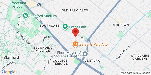 Map of 2248 Park Blvd Palo Alto, CA 94306