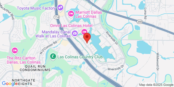 Map of 349 E Las Colinas Blvd Ste C Irving, TX 75039