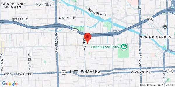 Map of 721 NW 21th Ct Ste 100 Miami, FL 33125