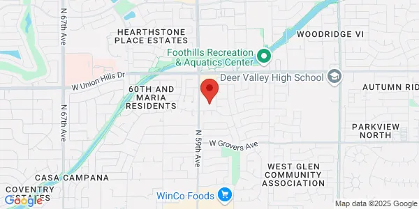 Map of 18275 N 59th Ave Ste K162 Glendale, AZ 85306