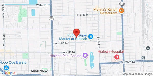Map of 3333 Palm Ave Unit 1 Hialeah, FL 33012