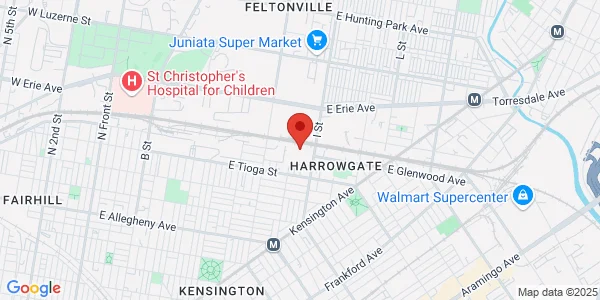 Map of 3528 I St Philadelphia, PA 19134