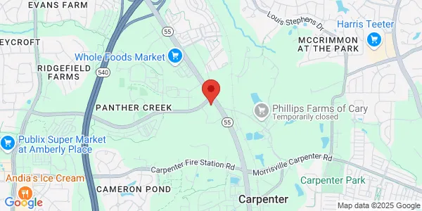 Map of 6715 McCrimmon Pkwy Ste 101 Cary, NC 27519