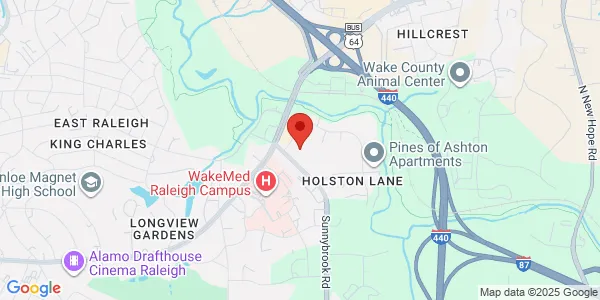 Map of 23 Sunnybrook Rd Raleigh, NC 27610