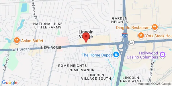 Map of 4832 W Broad St Columbus, OH 43228