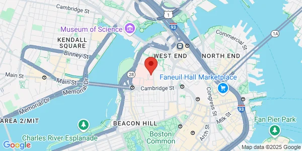 Map of 15 Parkman St Ste108 Boston, MA 02114