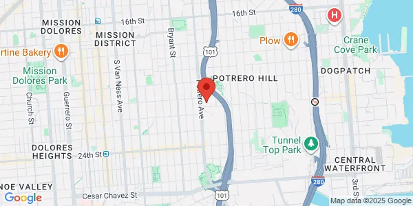 Map of 995 Potrero Ave Bldg- 80, Fl- 6 San Francisco, CA 94110