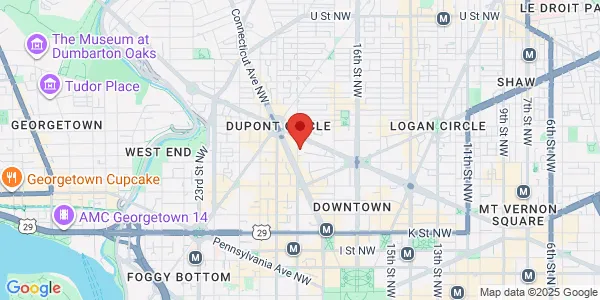 Map of 1327 18th St NW Washington, DC 20036