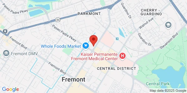 Map of 2557 Mowry Ave Suite #30 Fremont, CA 94538