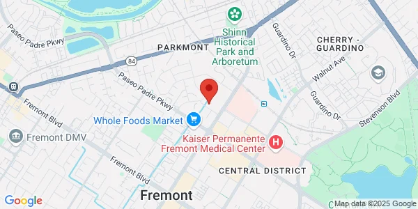 Map of 38690 Stivers St Suite  #A Fremont, CA 94536