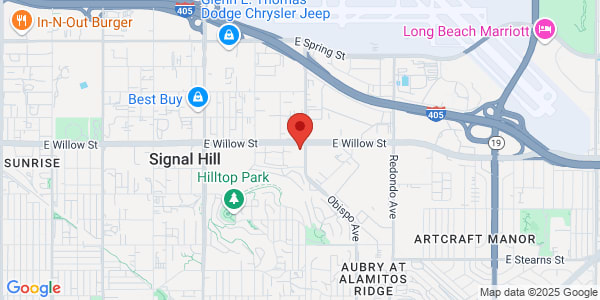 Map of 2708 E Willow St Signal Hill, CA 90755