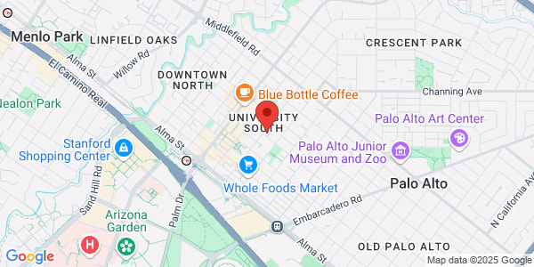Map of 400 Forest Ave Palo Alto, CA 94301