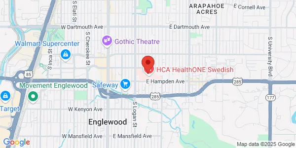 Map of 501 E Hampden Ave Ste 4600 Englewood, CO 80113