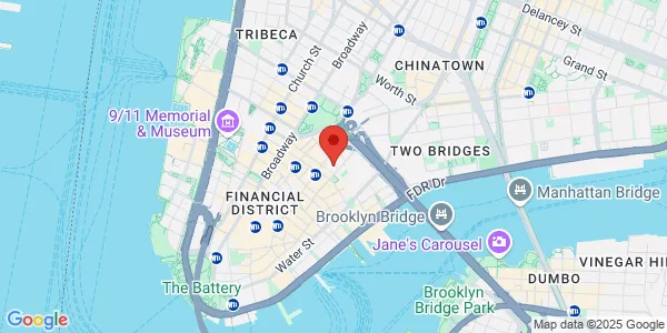 Map of 53 Beekman St Ground Floor New York, NY 10038