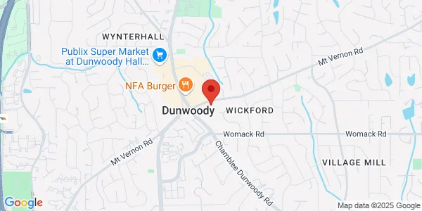 Map of 1705 Mt Vernon Rd Ste A 30338, GA 30046