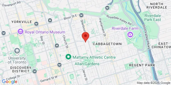 Map of 95 Homewood Avenue Floor 1 and 2 Toronto, ON M4Y 1J4 Canada