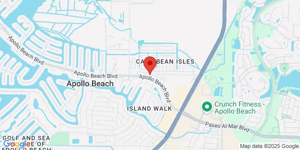 Map of 415 Apollo Beach Blvd. Tampa, FL 33572