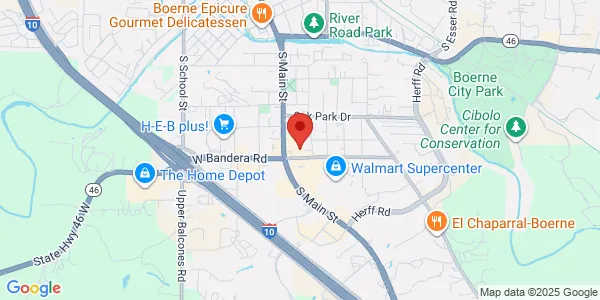 Map of 124 E Bandera Boerne, TX 78006