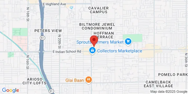 Map of 4131 N 24th St Ste C-207 Phoenix, AZ 85016