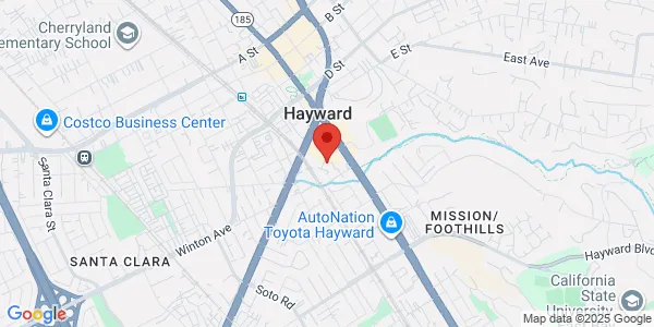 Map of 799 Fletcher Ln Ste 103 Hayward, CA 94544