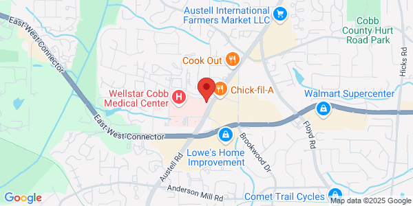 Map of 1625 Hospital North Dr Austell, GA 30106