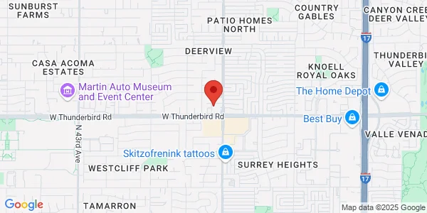 Map of 13821 N 35th Dr Ste 3 Phoenix, AZ 85053