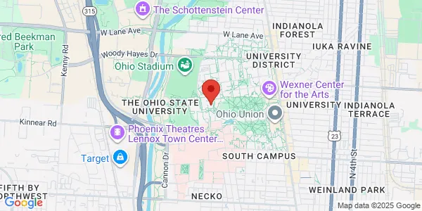 Map of 1875 Millikin Rd Columbus, OH 43210
