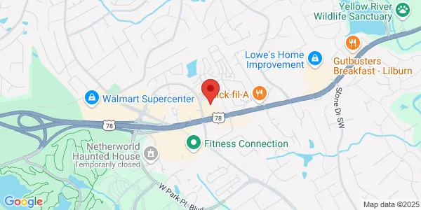 Map of 1525 E Park Pl Blvd Ste 300 Stone Mountain, GA 30087