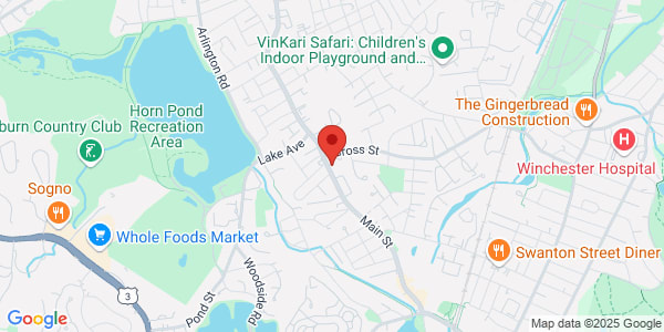Map of 1021 Main St Ste 104 Winchester, MA 01890