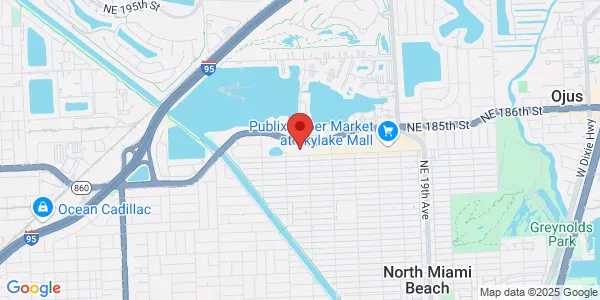 Map of 1380 NE Miami Gardens Dr North Miami Beach, FL 33179