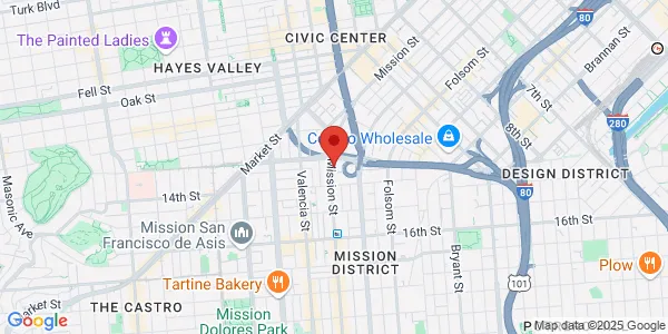 Map of 1735 Mission St San Francisco, CA 94103