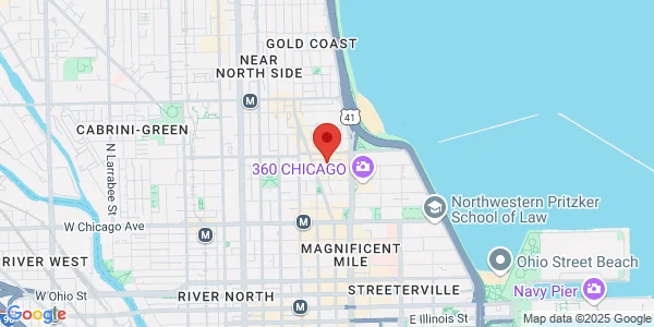 Map of 58 E Walton St Fl 3 Chicago, IL 60611