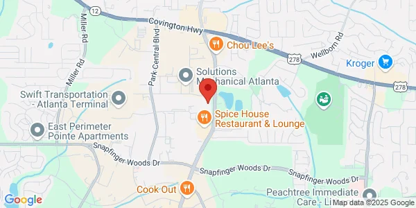 Map of 2505 Panola Rd Ste B Lithonia, GA 30058