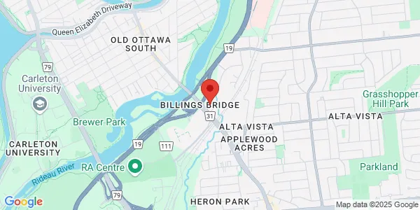 Map of 1355 Bank street Suite 203 Ottawa, ON K1Y 4G2 Canada