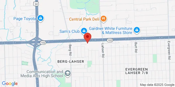 Map of 22341 Eight Mile Rd Detroit, MI 48219