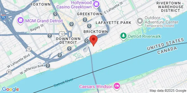 Map of 400 Renaissance Ctr Ste 2600 Detroit, MI 48243