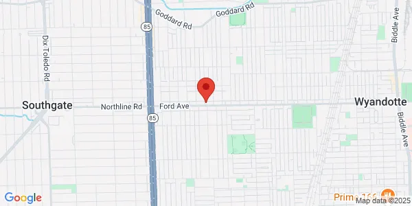 Map of 1768 Ford Ave Wyandotte, MI 48192