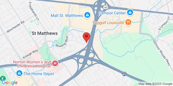 Map of 702 Executive Park Louisville, KY 40207