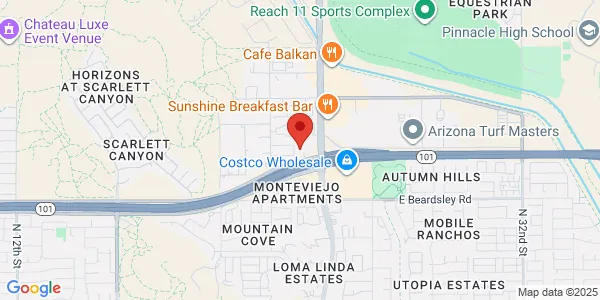 Map of 20616 N Cave Creek Rd Ste 112B Phoenix, AZ 85024
