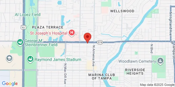 Map of 2550 W Dr Martin Luther King Jr Blvd Ste B Tampa, FL 33607