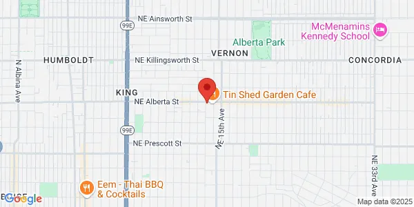Map of 1400 NE Alberta St Portland, OR 97211