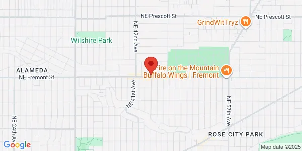 Map of 4427 NE Fremont St Portland, OR 97213