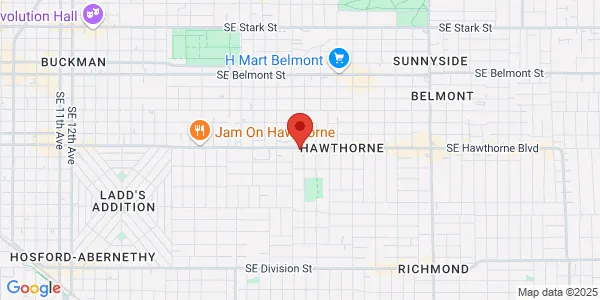 Map of 3060 SE Hawthorne Blvd Portland, OR 97214