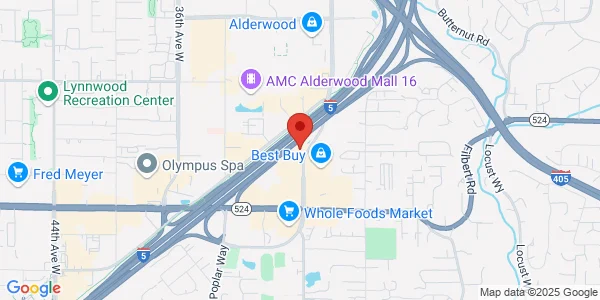 Map of 19220 Alderwood Mall Pkw Lynnwood, WA 98036